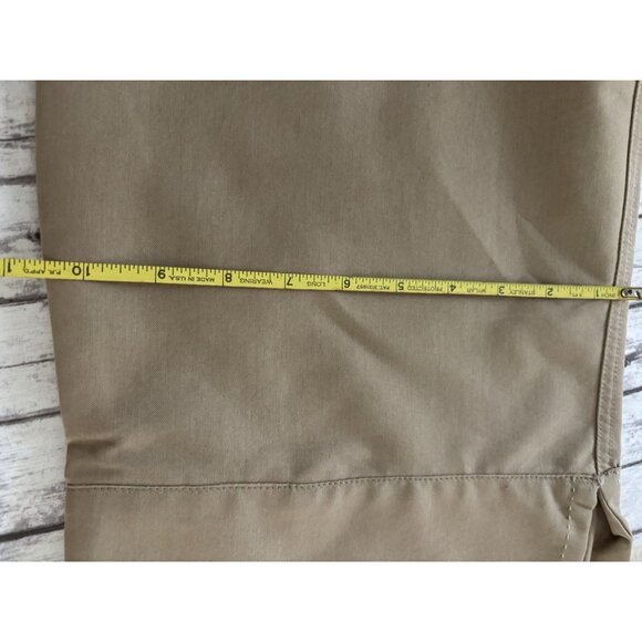 Horny Toad Casual Chino Pants 14 High Rise Beige Flat Front Wide Leg Y2k Outdoor - Picture 11 of 12